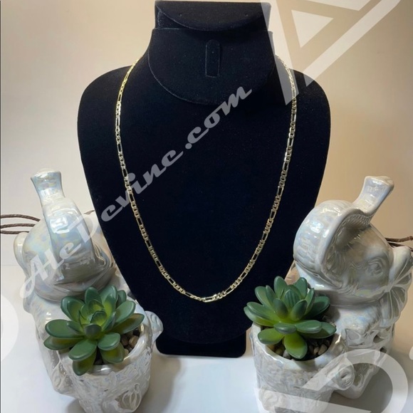 Figaro link chain necklace (gold plated) - Picture 8 of 8